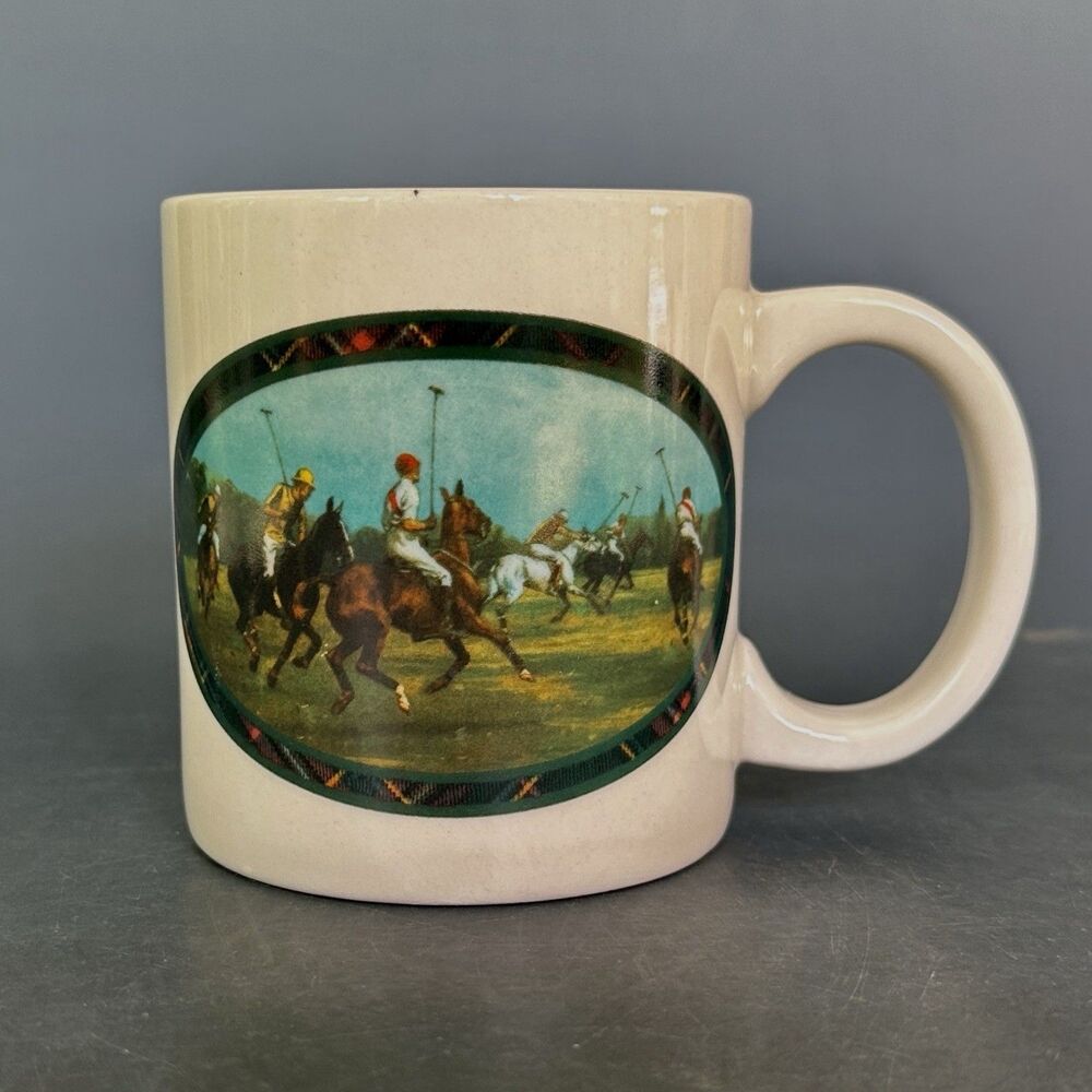 Ralph Lauren Polo Mug Horse Equestrian Coffee Cup English Country 1978 Vintage